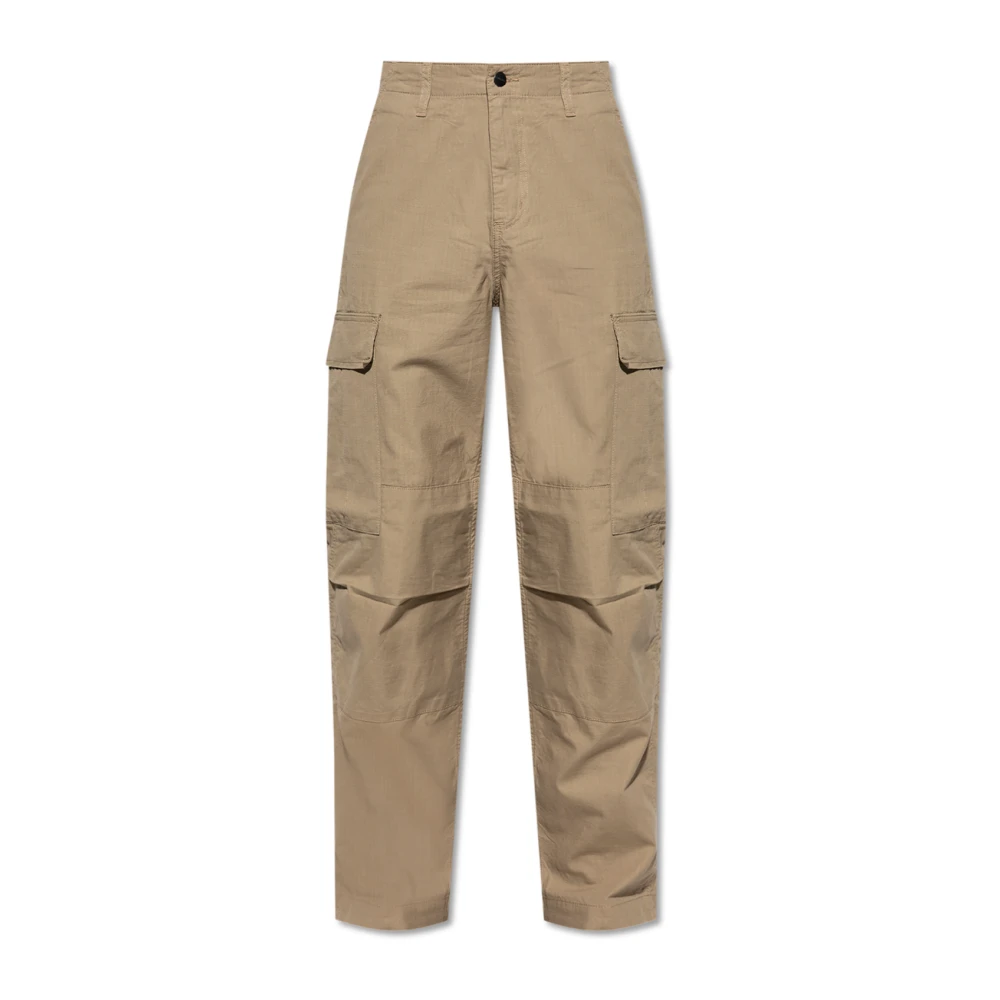 Carhartt Wip Men's Beige Straight Trousers, W29, Cargo Trousers