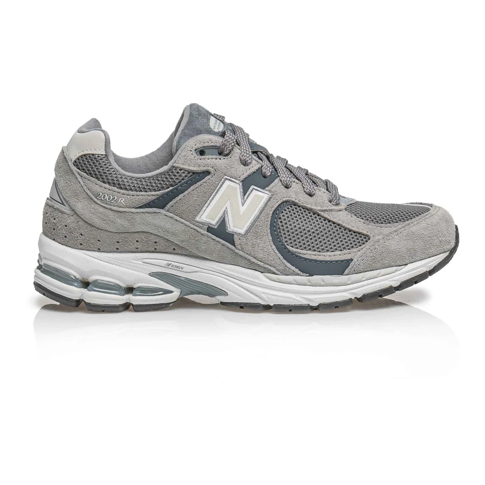 New Balance Grijze leren unisex sneakers Dames Schoenen Grijs