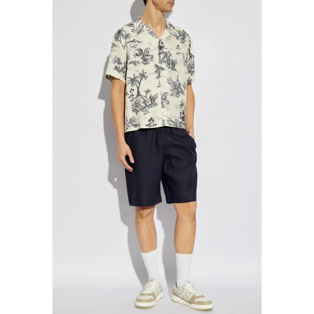 Zadig & Voltaire Linnen shorts Blue Heren