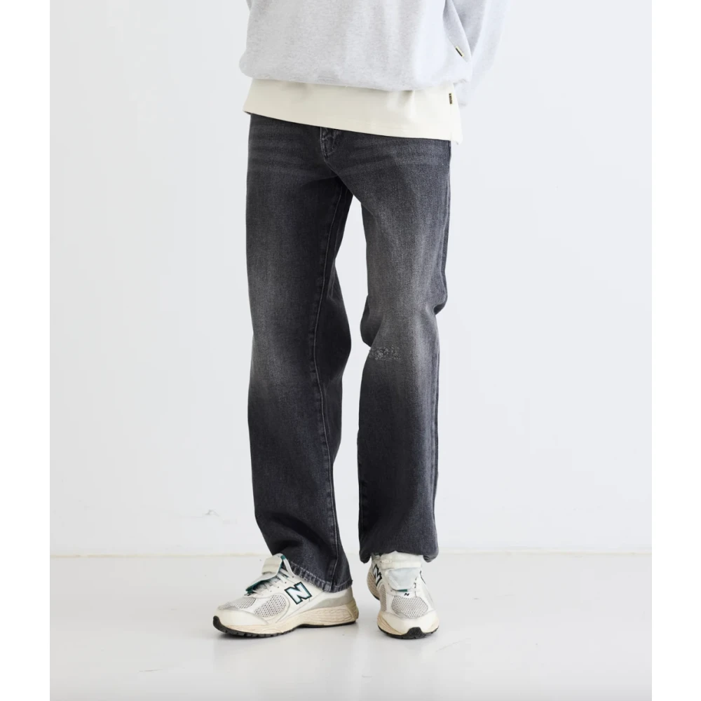 Woodbird Beton Jeans Black Heren