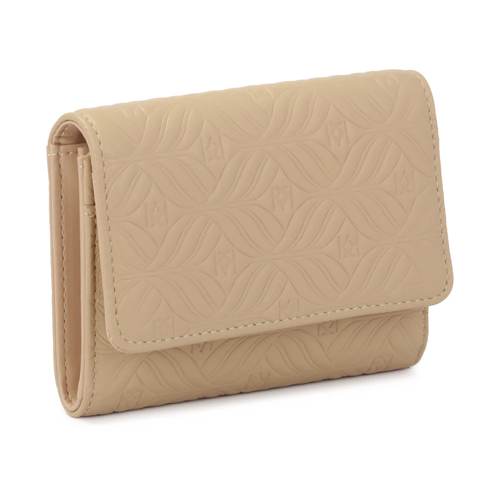 Kazar Portemonnee gemaakt van leer met het patroon van het bedrijf Beige Dames