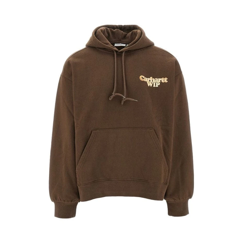 Carhartt WIP Capuchon Charm Link Katoen Polyester Sweater Brown Heren