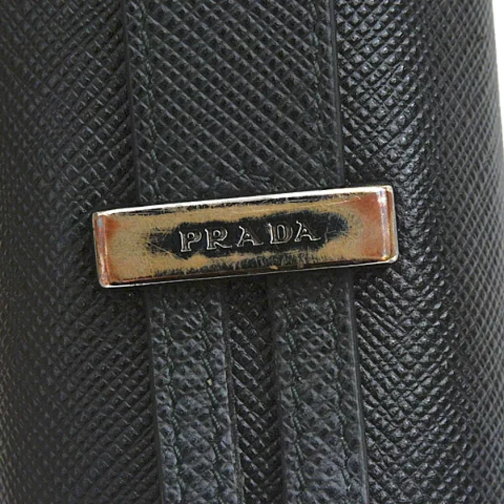 Prada Vintage Pre-owned Leather wallets Black Dames