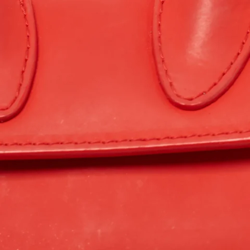 Jacquemus Pre-owned Leather handbags Red Dames