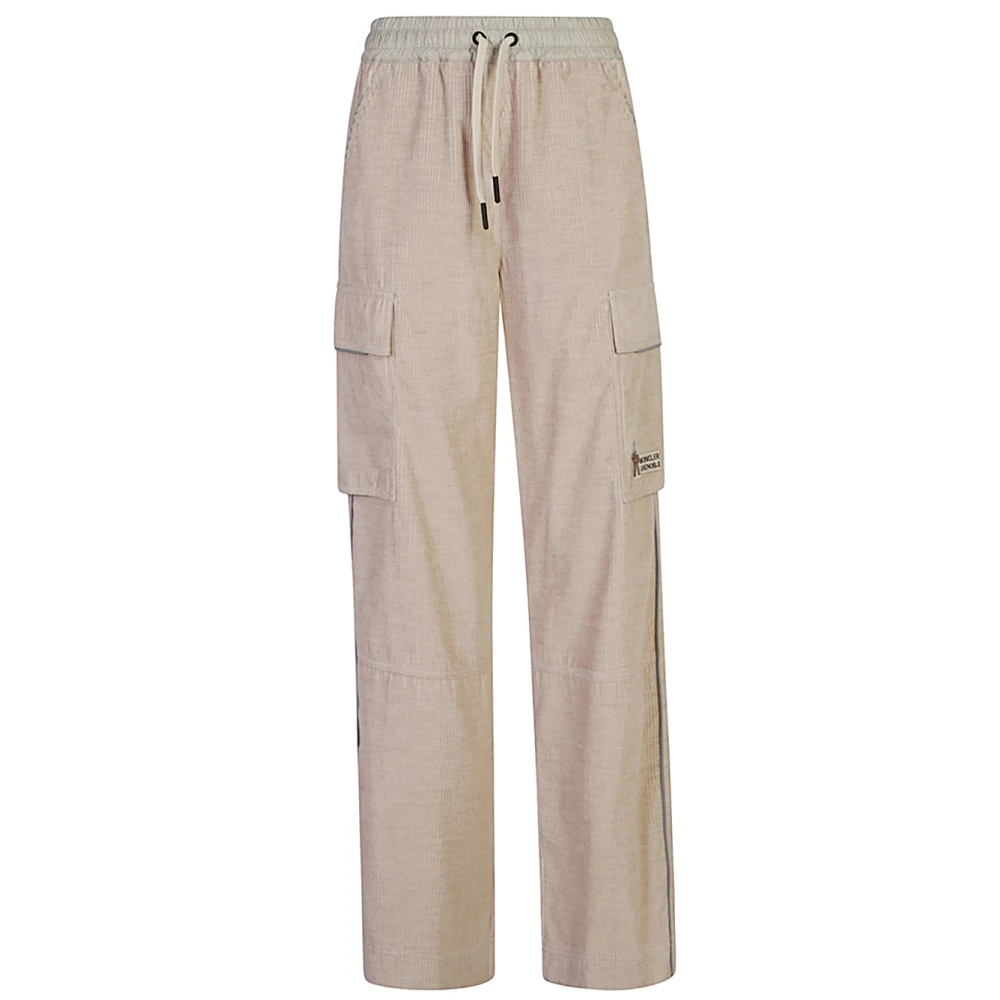Moncler Beige Grenoble Broek met Applicatie Beige Dames