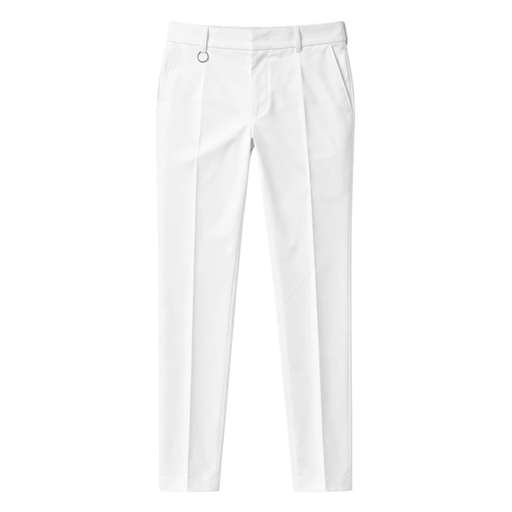 Paolo Pecora Men's White Suit Trousers, Xl, Suit Trousers