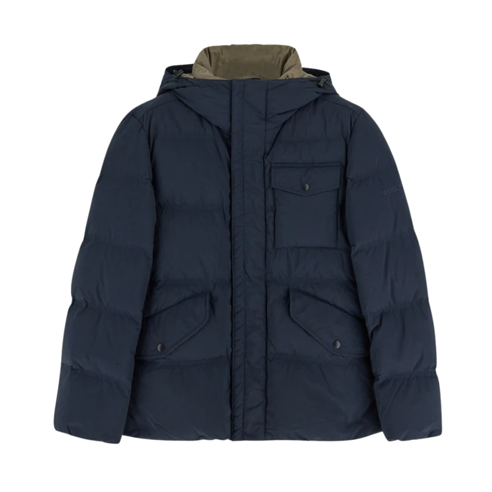 Woolrich Katoenen Jas voor Mannen Blue Heren