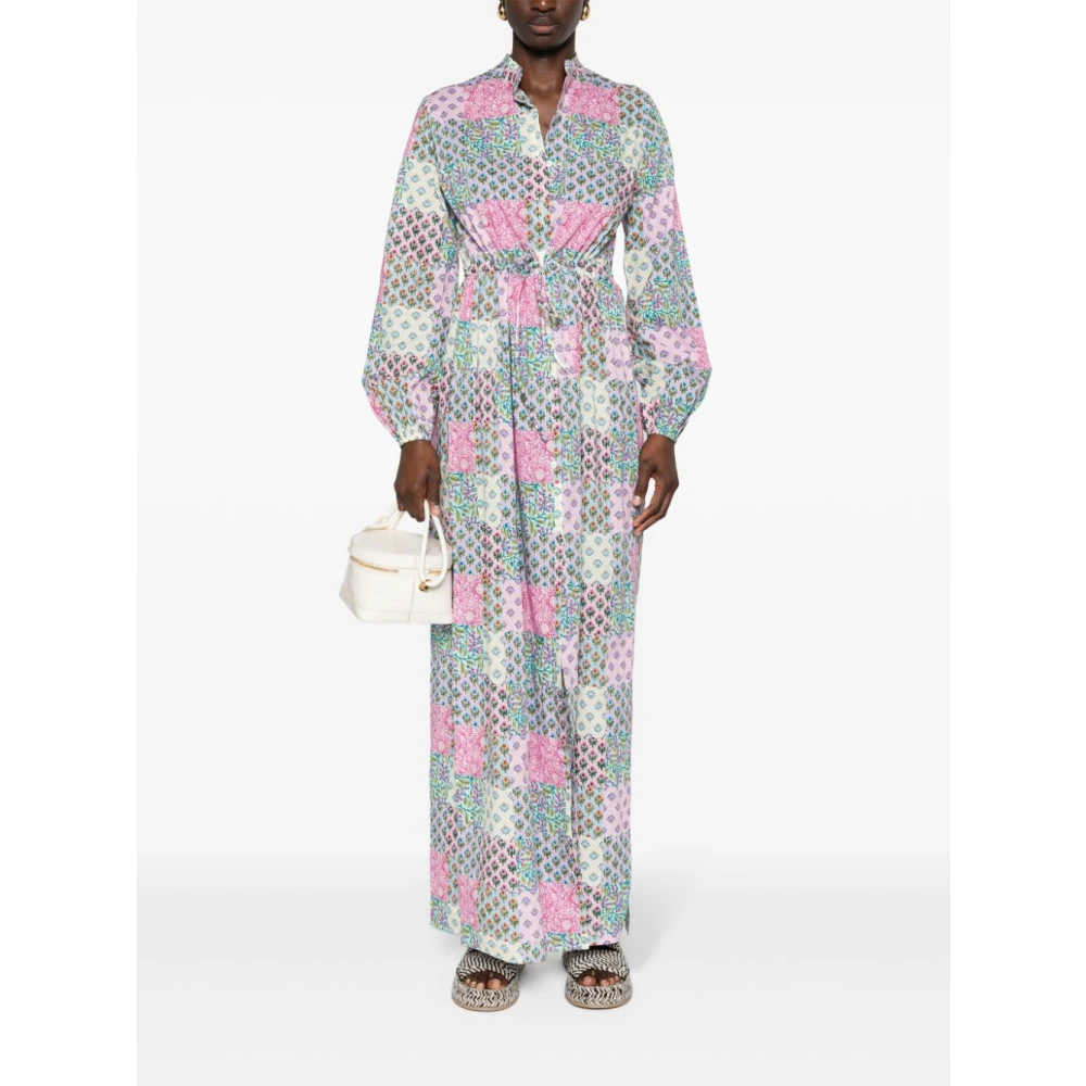 MC2 Saint Barth Patchwork Print Jurk Multicolor Dames