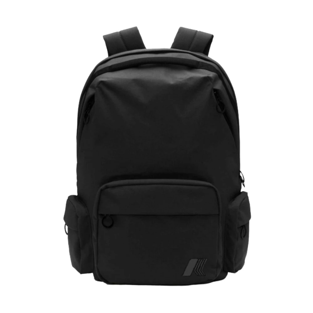 K-Way Mannelijk Zwart Tassen Heren, One Size, Nylon, Anais Rugzak