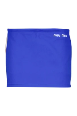 Logo Stripe Mini Skirt