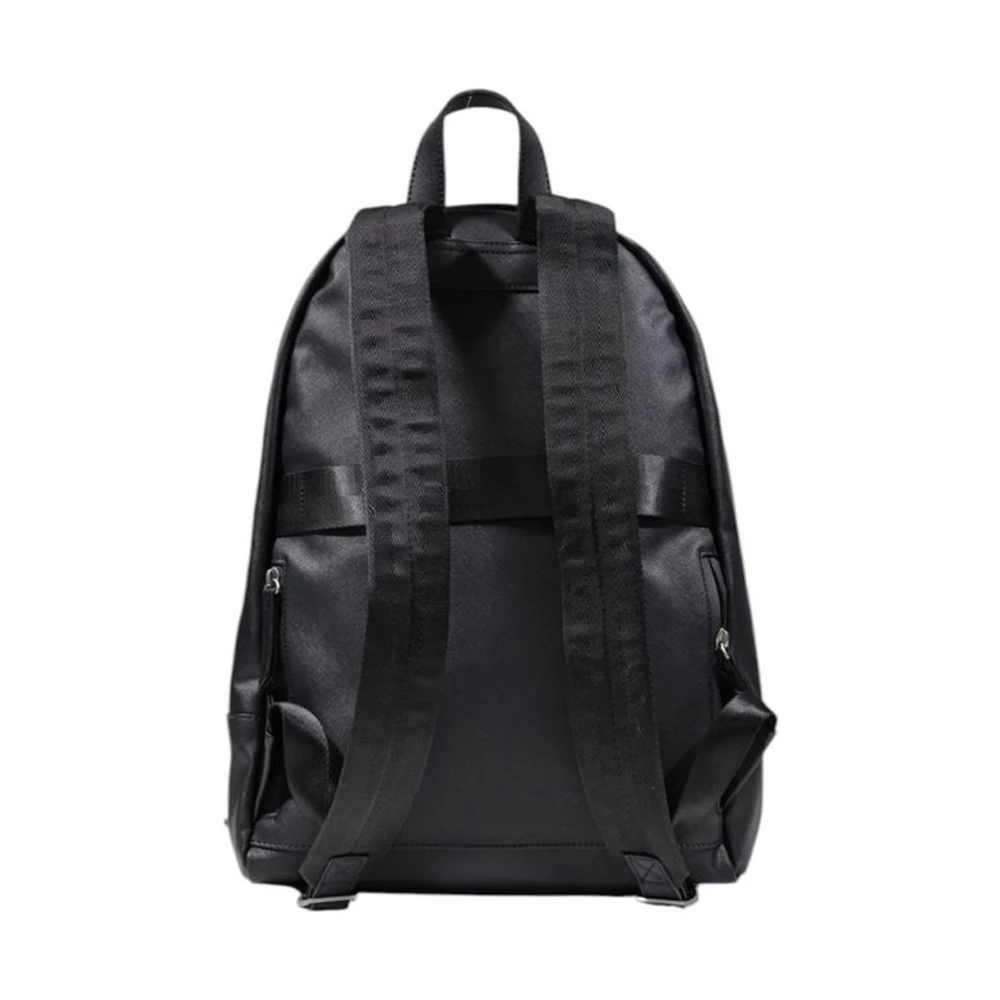 Guess Moderne Zwarte Polyurethaan Rugzak Black Heren