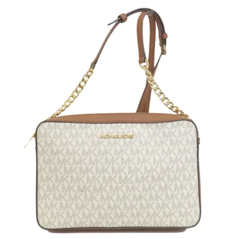 Michael Kors Pre-owned Canvas shoulder-bags Beige Dames