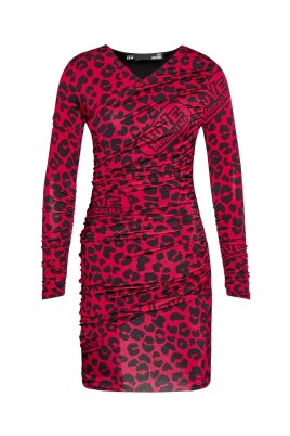 rod-og-sort-leopardprint-kjole