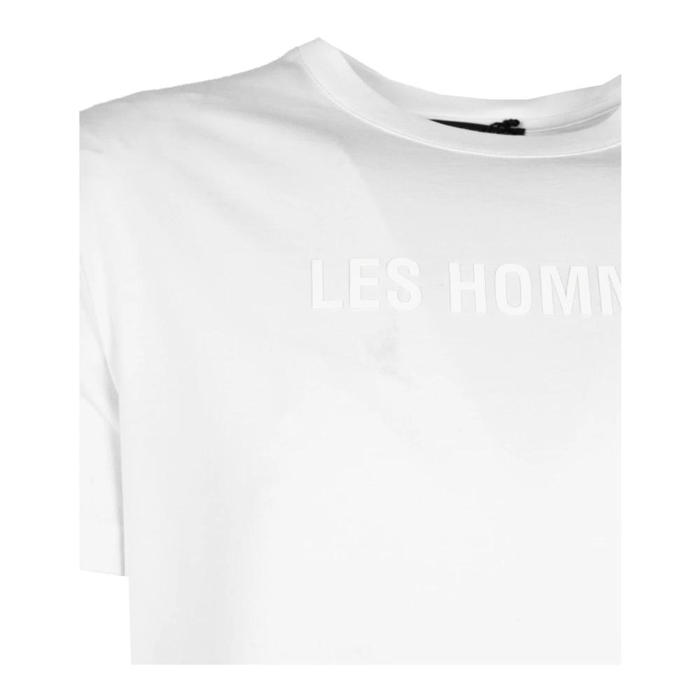 Les Hommes Elegante Ronde Hals T-Shirt White Heren