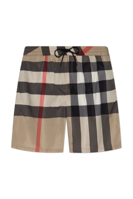 Rutigt mönster badshorts