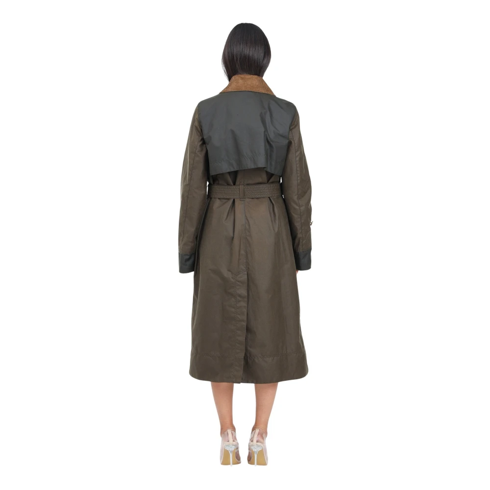 Barbour Groene Trenchcoat voor vrouwen Green Dames