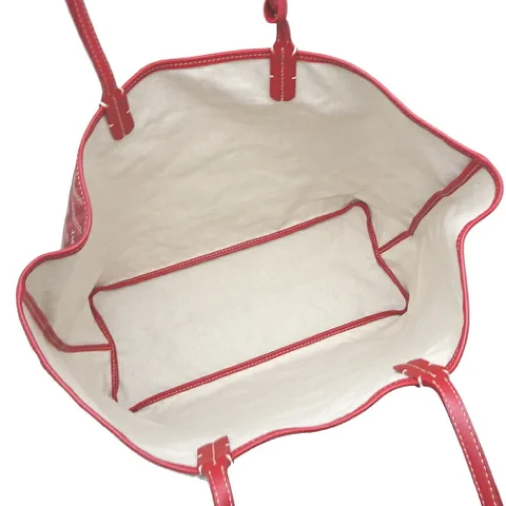 Goyard Vintage Pre-owned Leather handbags Red Dames