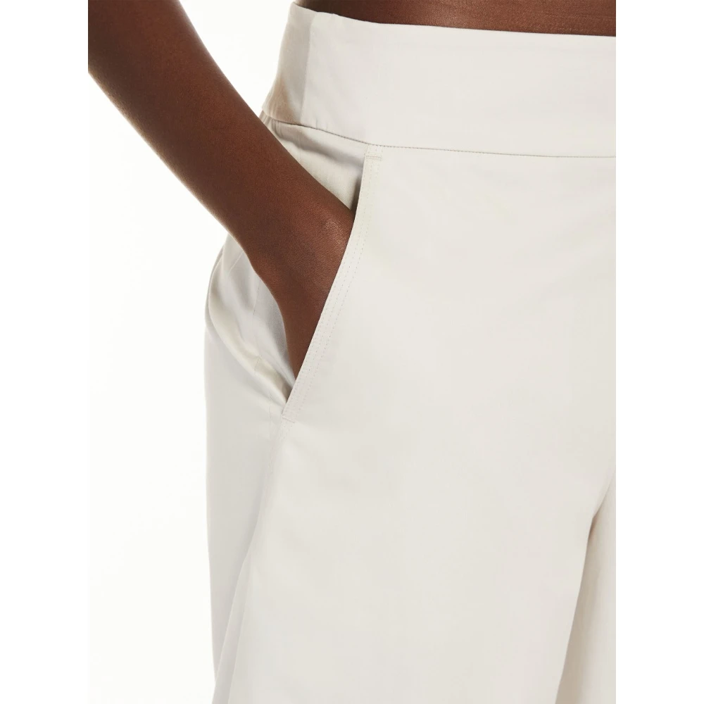Max Mara Lichtgewicht katoenen broek Beige Dames