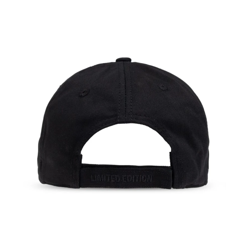 Vetements Zwarte Katoenen Geborduurd Logo Pet Black Heren