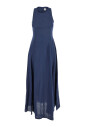 robe-sans-manches-en-lin-bleu