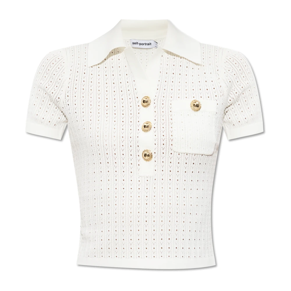 Tops > Polo Shirts - - Self Portrait - Modalova