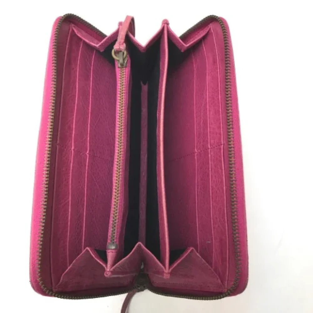 Balenciaga Vintage Pre-owned Leather wallets Pink Dames