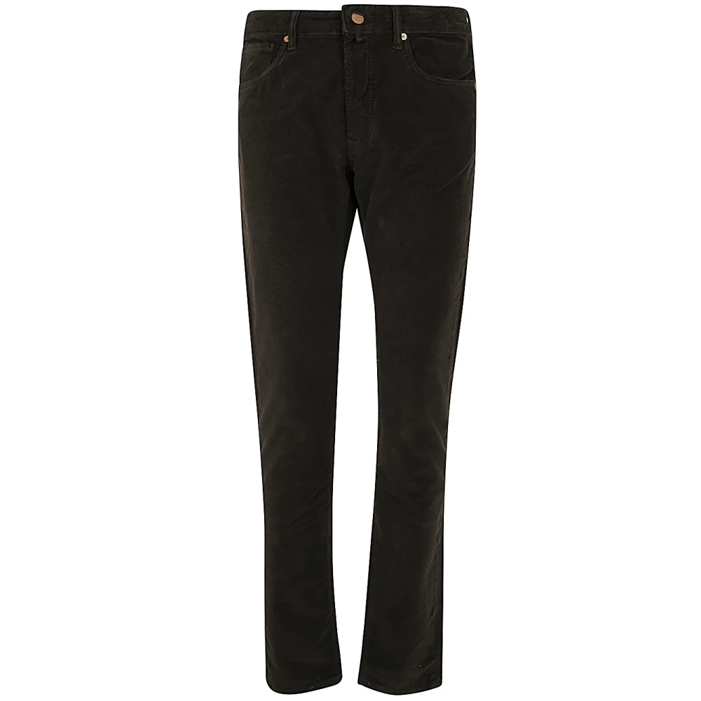 Incotex Vintage Stretch 5-Pocket Broek Black Heren