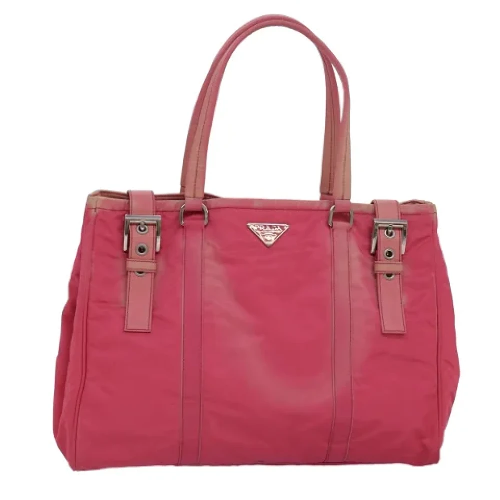 Prada Vintage Pre-owned Nylon totes Pink Dames