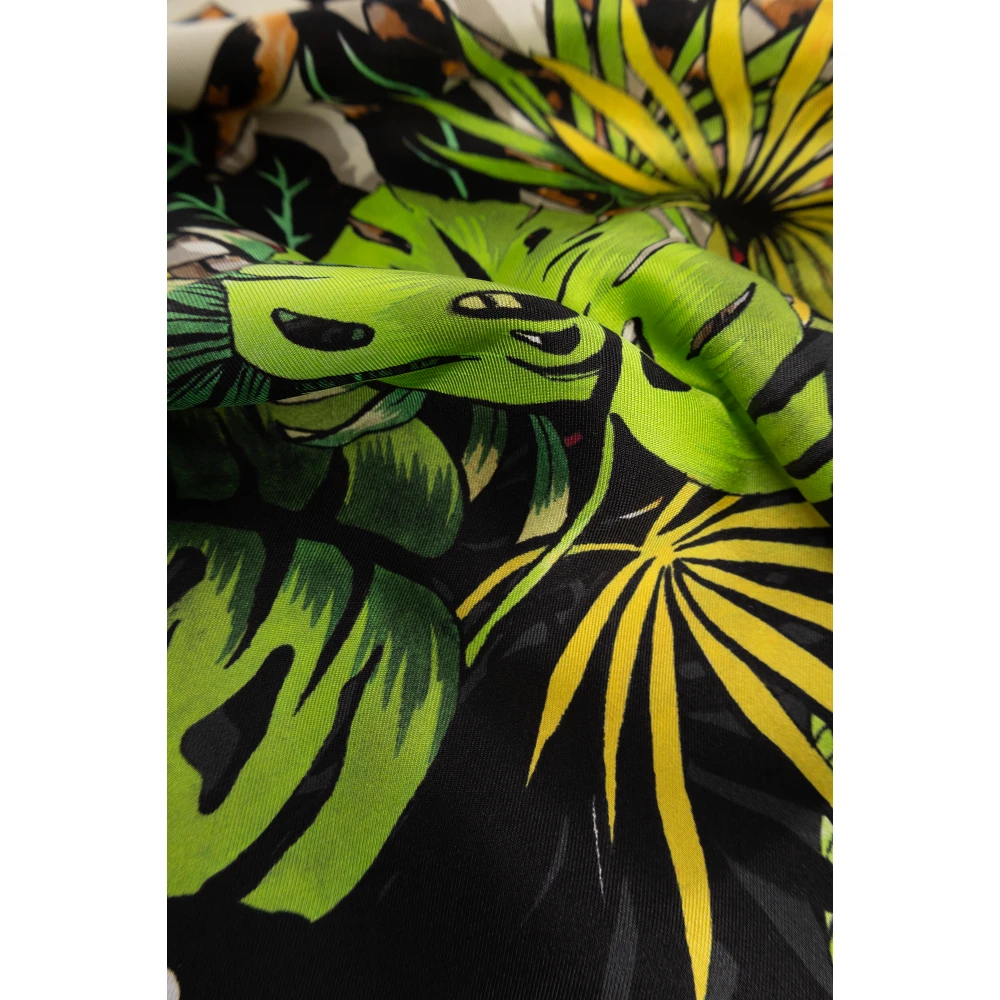 Moschino Bedrukte zijden sjaal Multicolor Unisex