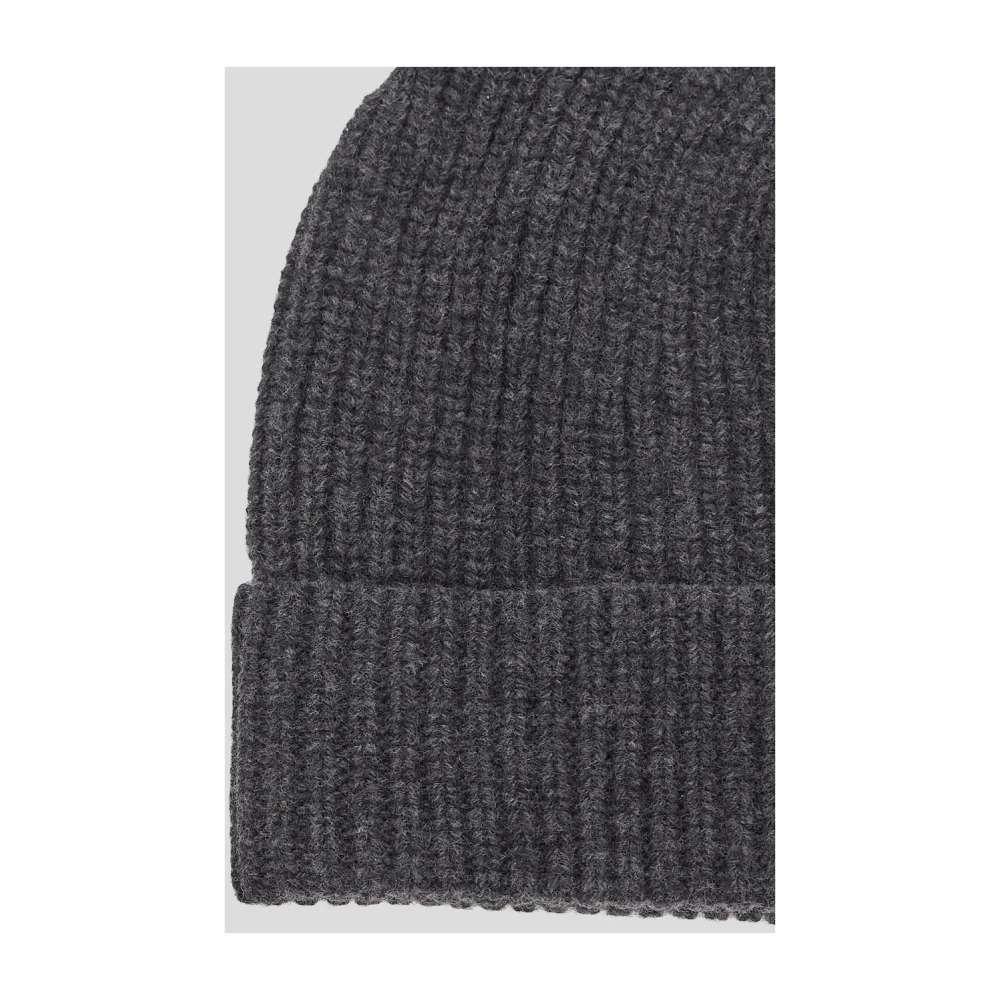 Seven Gauge Geribbelde Wollen Muts Gray Heren