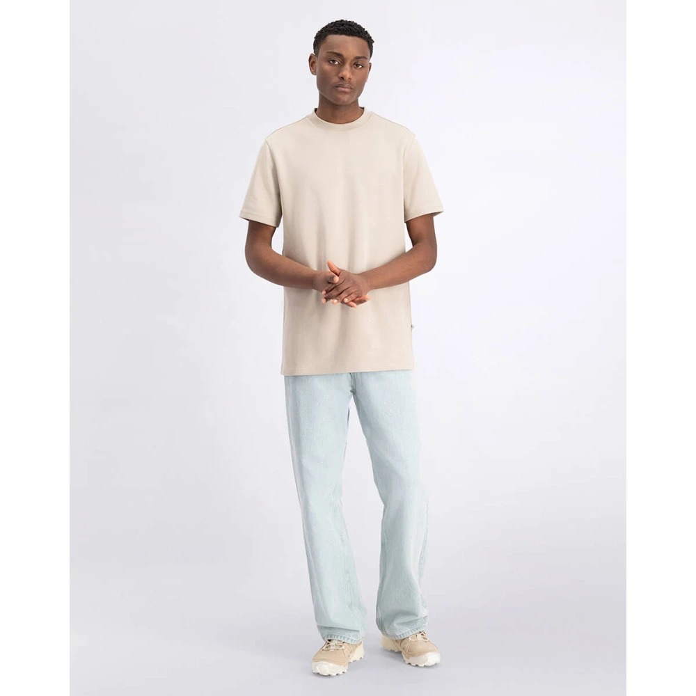 LAW OF THE SEA Basis T-shirt Korte Mouw Outcrop Beige Heren