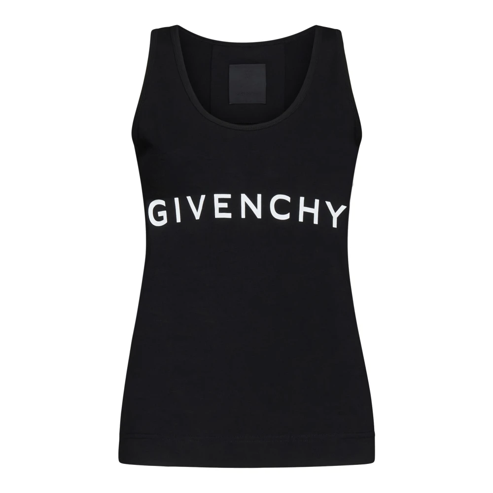 Givenchy Zwarte Tank Top T-shirts en Polos Black Dames