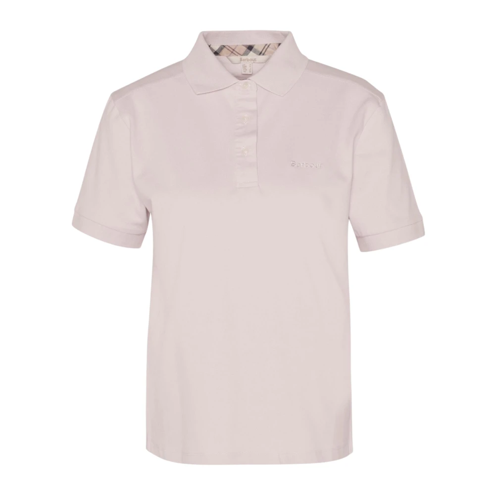 Barbour Women's Pink T-Shirts And Polos - Polo Shirts - L - Tops