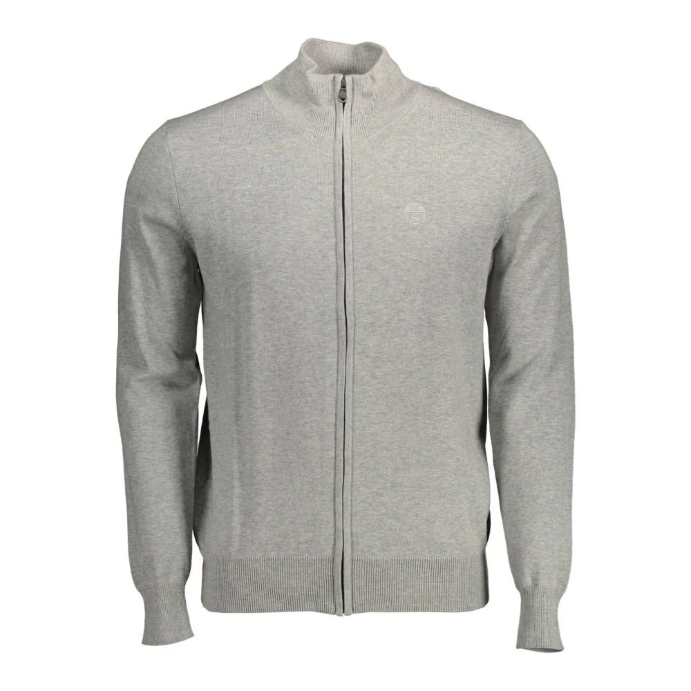North Sails Herren Grau Zip-Up Strickjacke Klassische Passform 2XL - Bild 6