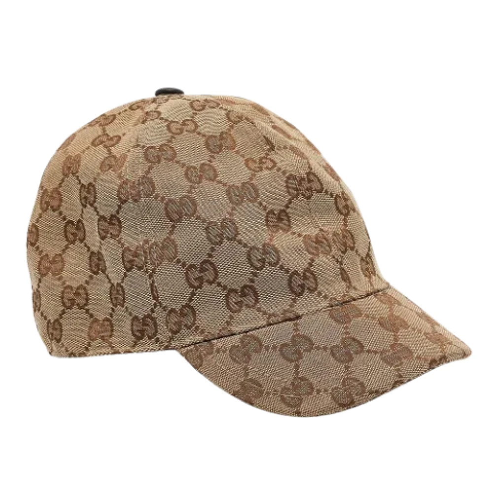 Gucci Vintage Pre-owned Fabric hats Beige Dames