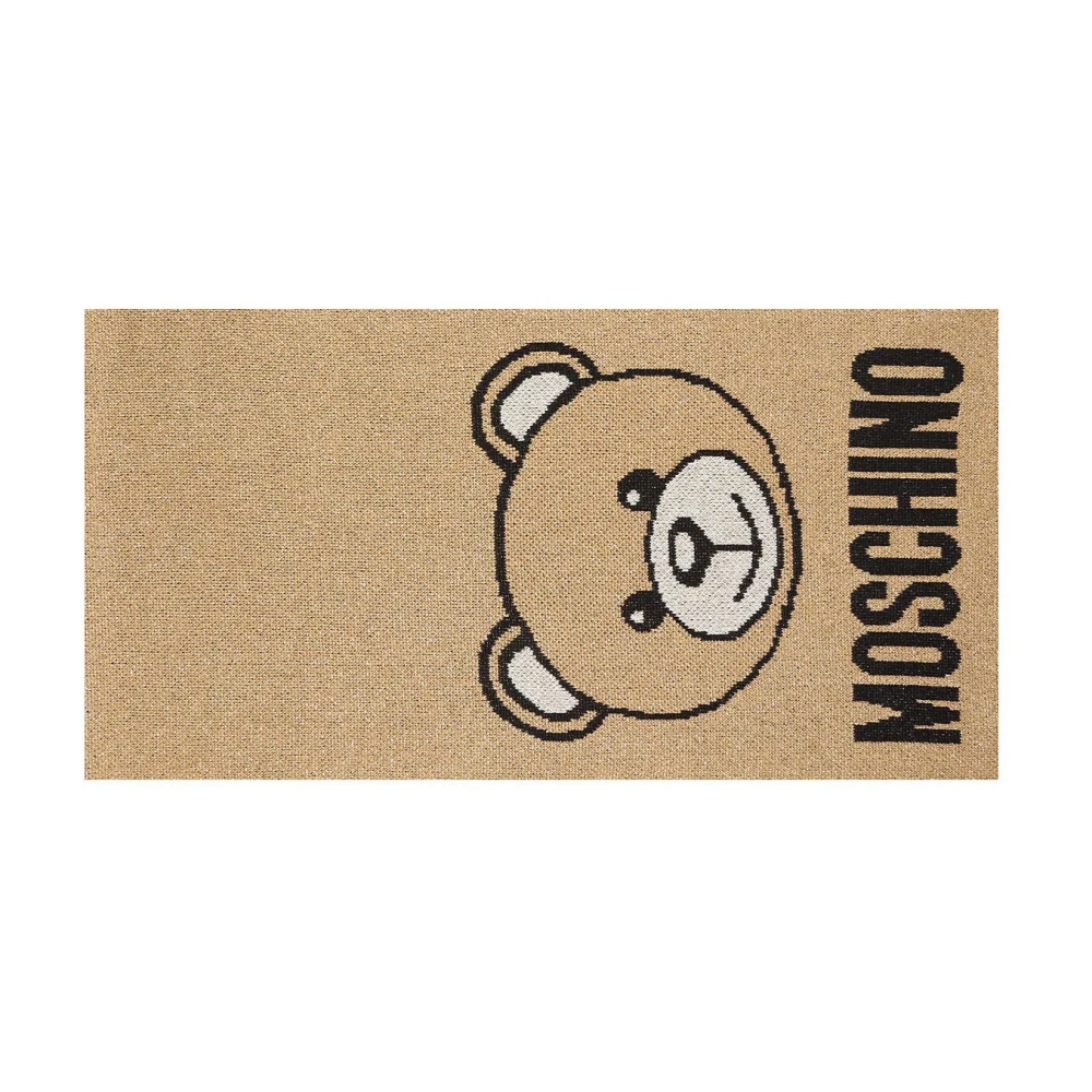 Moschino Winter Scarves Brown Dames