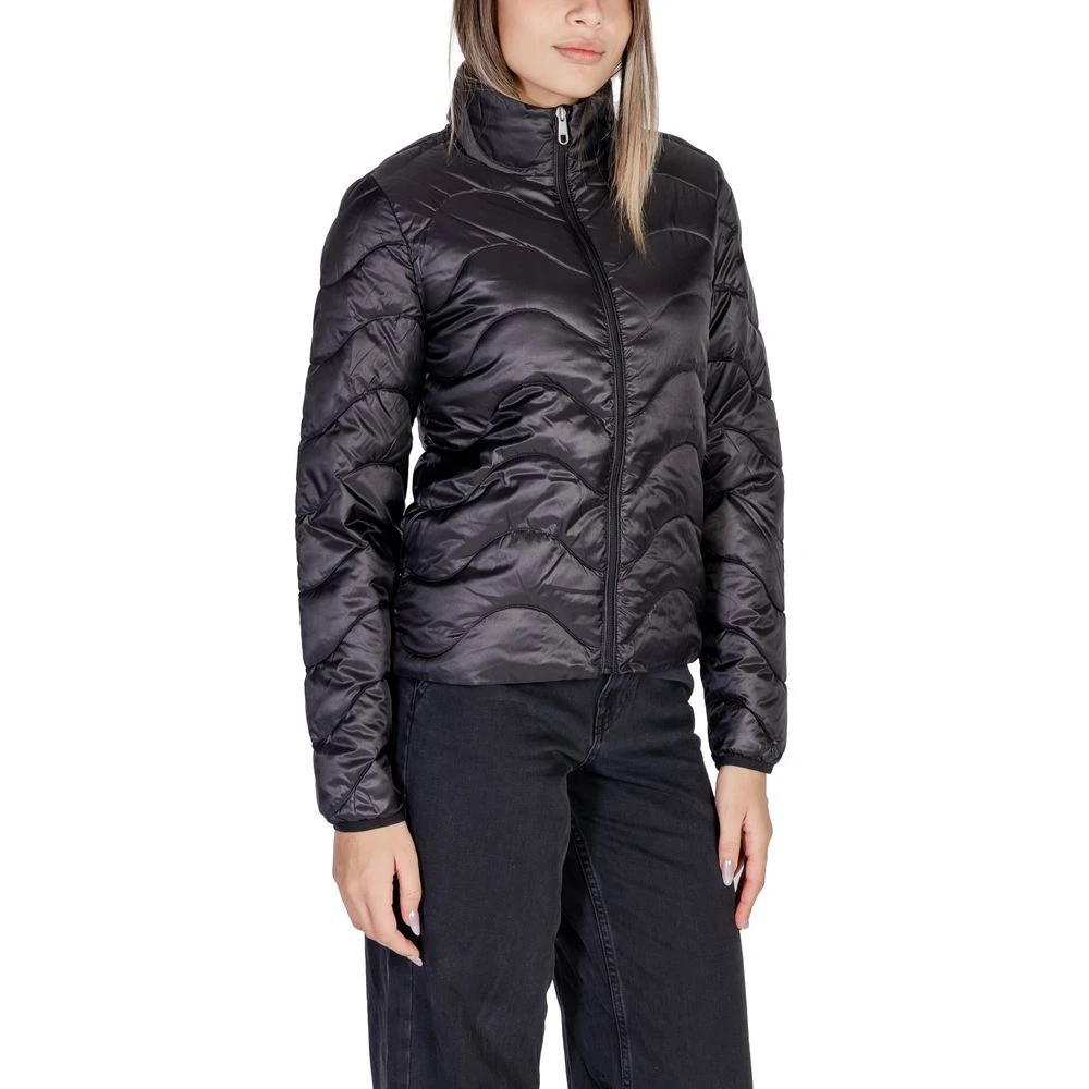 Only Zwarte Polyester Jas & Mantel Collectie Black Dames