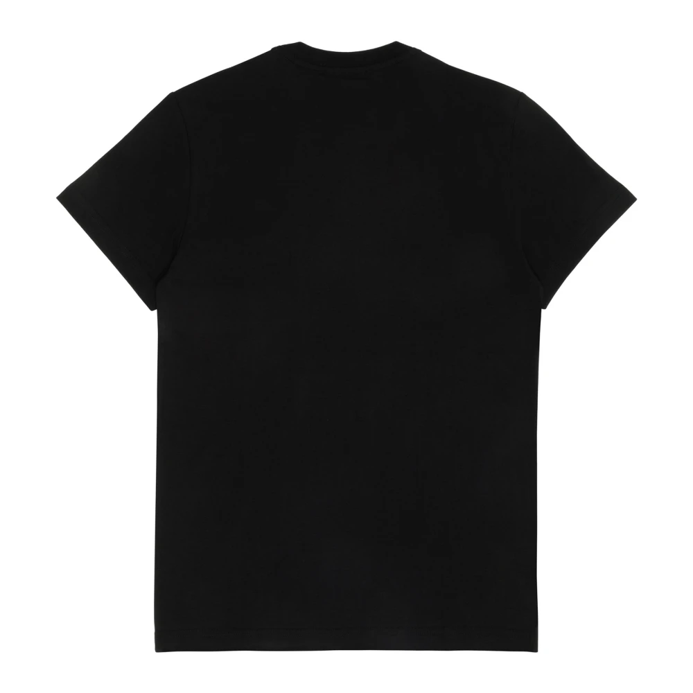 Versace Jeans Couture Abstract Multicolor Logo T-shirt Black Heren