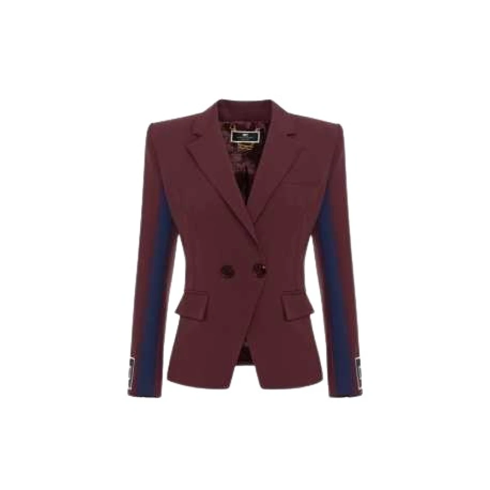 Elisabetta Franchi Double-breasted jas Brown Dames