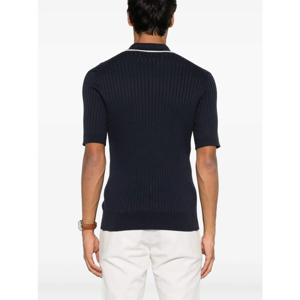 BRUNELLO CUCINELLI Stijlvolle T-shirts en Polos Blue Heren