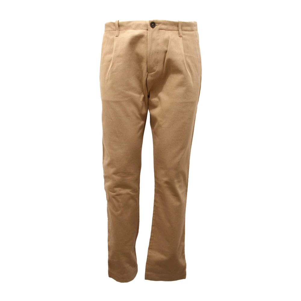 Nine In The Morning Men's Beige Chinos, L, Fold Man Cotton Trousers