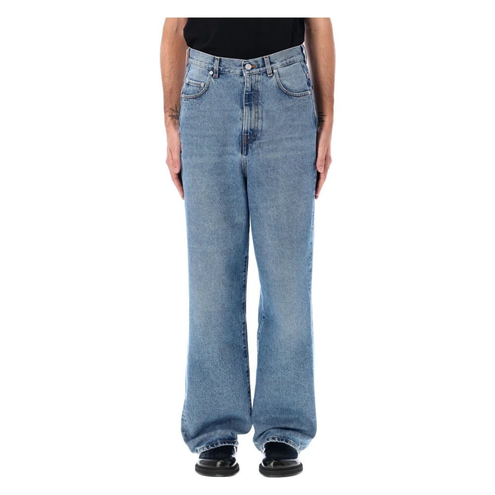 Séfr Country Blue Wide Leg Jeans Blue Heren