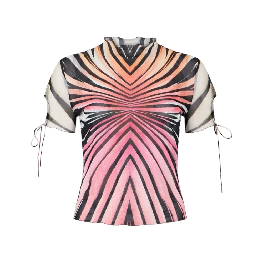 Roberto Cavalli Multicolor Blouses, Female, Xs, Ray Of Paradise Print Top