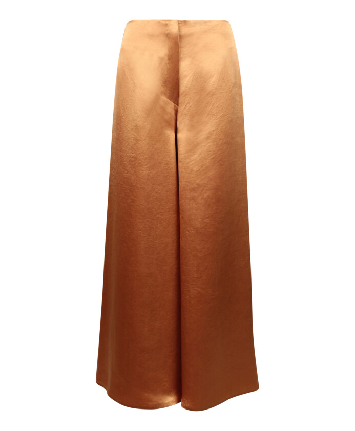 pantalon-large-en-satin-fronce