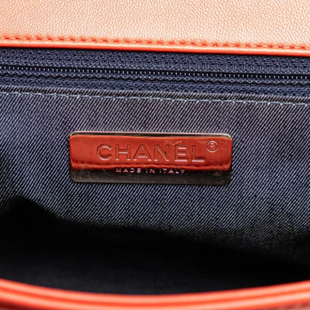 Chanel Vintage Pre-owned Leather shoulder-bags Red Dames