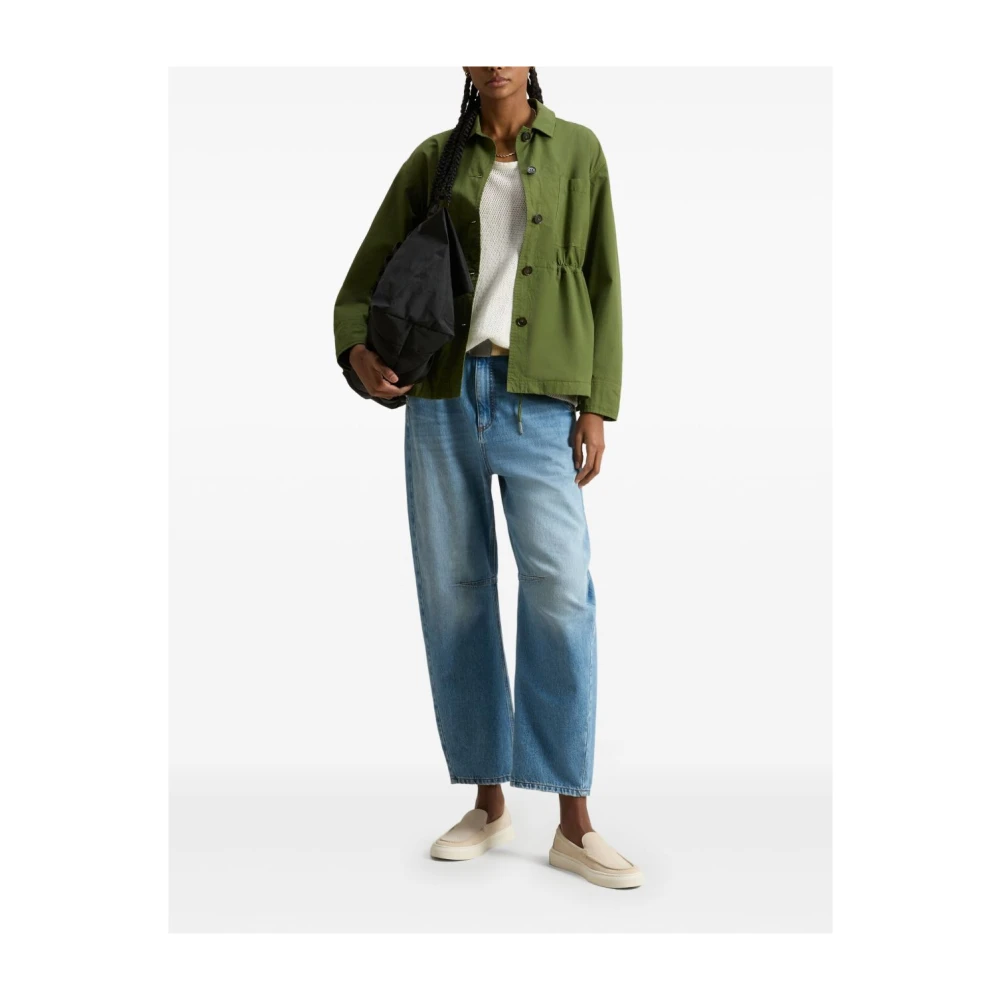 Woolrich Groene Knoopjas met Borstzak Green Dames