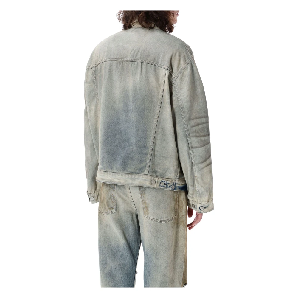 Acne Studios Blauwe denimjack met oversized pasvorm Blue Heren