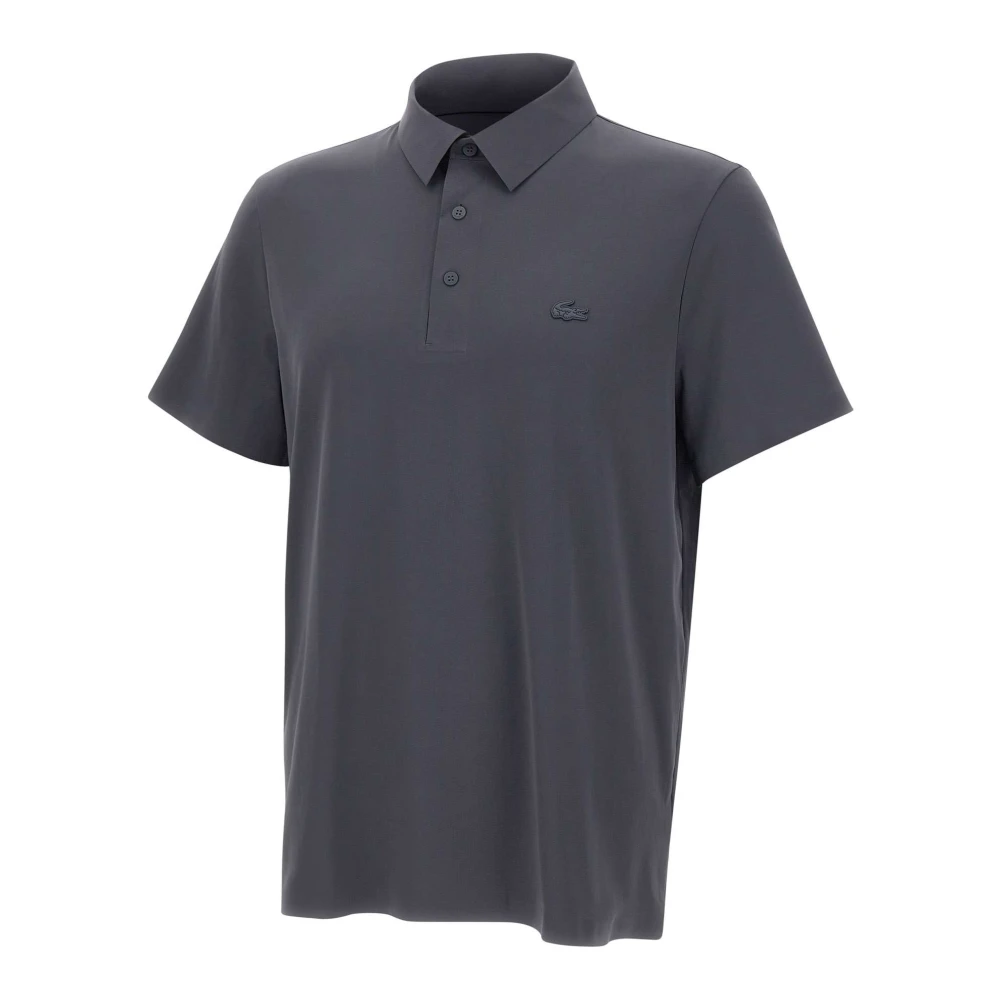 Lacoste Men's Gray Commuter Polo - Polo Shirts - S - Tops