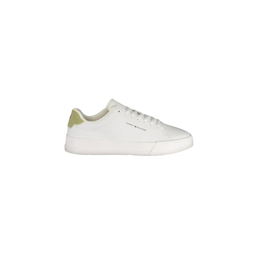 Tommy Hilfiger Men's White Bianco Poliuretano Sneaker