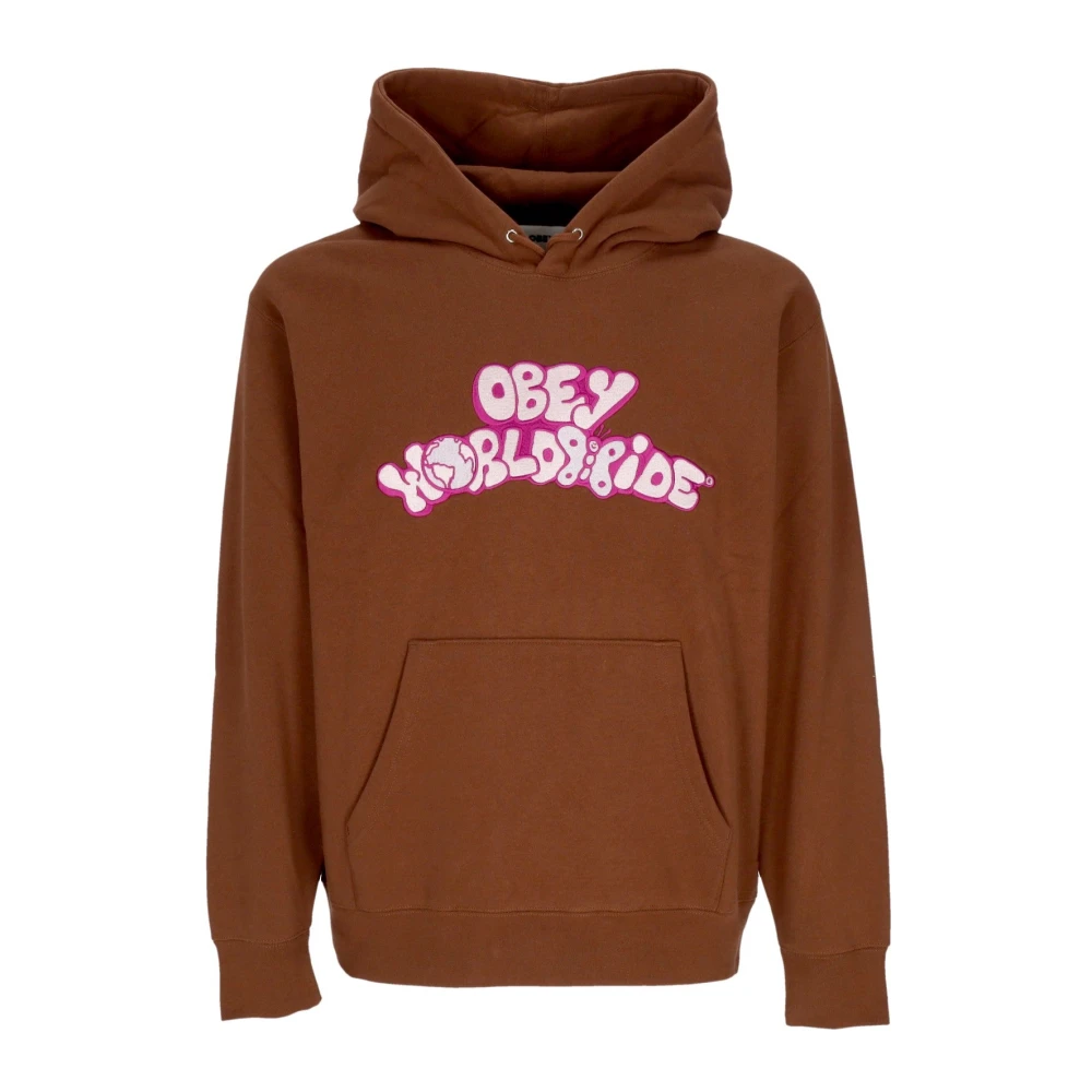 Obey Jaar Hood Sepia Langemouw Hoodie Brown Dames